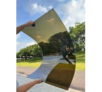 Hggdsac policarbonato placas transparente, Paneles de techo de plástico acrílico transparente, transparente y resistente a la lluvia,para invernaderos y techos(Marrón,1×10m)