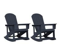 HGKMBRY Adirondack - Juego de 2 mecedoras para jardín y terraza (HDPE, resistente a la intemperie, polietileno, resistente a la intemperie)