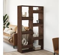 HGKMBRY - Biblioteca clásica con diseño elegante como separador de habitación estable para sala de estar, biblioteca decorativa como separador de habitación con 8 compartimentos y espacio de