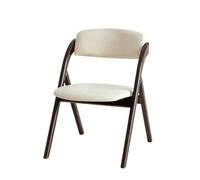 HGTRH Silla Madera Plegable, Silla Plegable C PU | Respaldo Ergonómico Capacidad de Carga de 440 lbs Marco de Madera Maciza Espuma de Alta Resiliencia