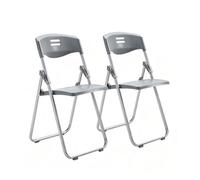 HGTRH Silla Oficina Plegable, Silla Plegable Escritorio Grey C | Diseño Ergonómico Asiento Antideslizante con Acabado Mate Bandeja de Escritura Extragrande Alta Capacidad de Carga