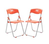 HGTRH Silla Oficina Plegable, Silla Plegable Escritorio Orange C | Diseño Ergonómico Asiento Antideslizante con Acabado Mate Bandeja de Escritura Extragrande Alta Capacidad de Carga