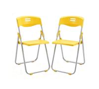HGTRH Silla Oficina Plegable, Silla Plegable Escritorio Yellow C | Diseño Ergonómico Asiento Antideslizante con Acabado Mate Bandeja de Escritura Extragrande Alta Capacidad de Carga