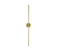 HGTYDV2 Aplique de Pared Lineal Dorado Moderno, Tira de 3000 K, Accesorios de iluminación para baño con Base Redonda de Metal de 3,9 Pulgadas, lámpara de Pared LED de Tubo Largo