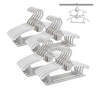HGYZE Perchas antideslizantes, ultrafinas y extensibles para ropa de recién nacido, 20 unidades grises, percha ajustable para abrigos para niñas y niños pequeños