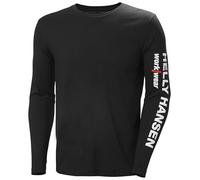HH Workwear Classic Logo Longsleeve Manga Larga con Logotipo clásico, Unisex, Black, XXL