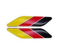 HHF Pegatinas 1 Emblema de Bandera Alemana 3D, Pegatina Universal, Emblema para Parachoques, decoración Delantera, calcomanía para Rejilla(11.5cm x 2.7cm)