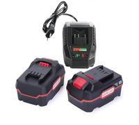 HHiMXPO 2 x 4,5Ah Li - Batería de Ion y 1 Cargador rápido Compatible con Parkside 20 V Herramientas eléctricas inalámbrica