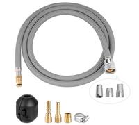 Hibbent Manguera de grifo extraíble de repuesto compatible con grifos de cocina Hansgrohe/Grohe con 6 adaptadores, estándar 88624000/46174000/46092000 modelo de repuesto de manguera, 59 pulgadas, con