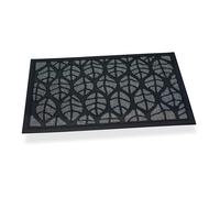 Hidalgo felpudo hojas gris 45 x 75 cm