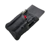 Hide & Drink, Bolsa de bolsillo multiherramienta, bolsa compacta multiusos EDC con cremallera, mini estuche de herramientas de camping, lona encerada, funda para cuchillos, organizador delgado hecho a