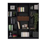 Hidra elegance combo: set de tres bibliotecas con diseño minimalista, gran estilo y espacios abiertos para exhibición