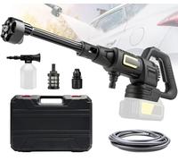 Hidrolimpiadora de Alta Presion, 65 Bar Hidrolimpiadora Batería Sin batería | Compatible con Makita 18V Batería, Limpiador de Alta Presión Portátil, 6 en 1 Boquilla Multiusos, Pantalla LCD