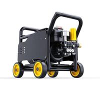 Hidrolimpiadora de Alta presión de 200 Bares, máquina de Limpieza de Coches Ajustable con generador de Espuma y Pistola de Agua.