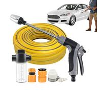 Hidrolimpiadora Inalámbrica Manguera de 14,94 m con Ajustable | Limpiador Portátil Manual sin Cable para Exterior, Jardín, Patio, Acera, , Terraza, Parterre, Sendero