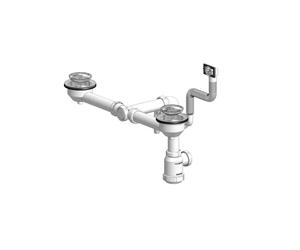 Hidrotecnoagua sifones - Desagüe fregadero ahorro espacio t-56bm diámetro 115