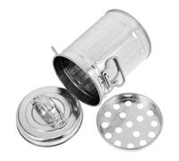 Hierro Galvanizado Cenicero Plateado, Vintage con Tapa | Ceniceros de Cubo Metálico, Uso Interior en Mesa, Diseño Retro y Rústico, Gran Capacidad y Viento