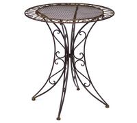 Hierro mesa de hierro forjado mesa de mesa de bar muebles de jardín marrón