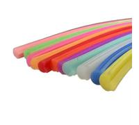 HIFRQVVC Separación flexible y plegable, Tubo Flexible 12mm - Cubierta de Canales Neón Separados, Multicolor, 5 metros(Purple)