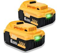 【High Capacity】 2 baterías de Repuesto de Iones de Litio para 18 V, 6,0 Ah/60000 mAh, 20 V DCB184 DCB101 DCB107 DCB112 DCB105 DCB115 DCB203.