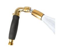 High Sierra® - Cabezal de ducha de mano de metal sólido sin plomo, válvula de goteo integrada, boquilla única patentada que nunca se obstruye. Manguera de ducha y soporte no incluidos. Alta presión