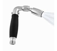 High Sierra® - Cabezal de ducha de mano de metal sólido sin plomo, válvula de goteo integrada, boquilla única patentada que nunca se obstruye. Manguera de ducha y soporte no incluidos. Alta presión