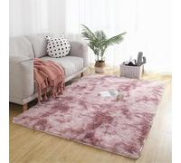 Highdi Alfombra Salón Pelo Largo Color Sólido Grande Alfombras de Pelo Largo Shaggy Suave Lavable y Antideslizante para Dormitorio Habitacion (Rosa,60x120cm)