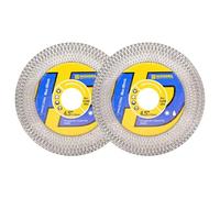 HIGHDRIL Disco Diamante Porcelanico 115mm - 2piezas Doble Uso Lateral Discos de Corte y Desbaste para Cerámica Porcelánico Mármol Piedra Artificial Granito