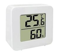 Higrómetro digital - Termómetro ambiental | Pantalla LCD electrónica para gallineros, sótanos, garajes, frigoríficos y casa
