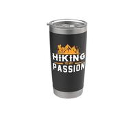 Hiking Is My Passion Hiker Adventure Nature Lover Outdoor Vaso térmico de acero inoxidable de doble pared