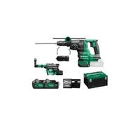 HIKOKI Akku Bohr- und Meißelhammer DH1826DC, mit Staubabsaugung, Aufnahme: SDS-plus (18V, 5,0 Ah, Leerlaufdrehzahl 4300min-1, Schlagenergie: 3,2 J,Brushless Motor, plus Zubehör alles im HSC Koffer