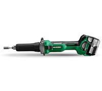 HiKOKI Akku Geradschleifer GP18DA (18V (2x 5,0 Ah) Li-ion Akku, Brushless Motor, Spannzange Ø: 6 mm, Schleifstifte Ø max.: 50 mm, Leerlaufdrehzahl: 7000-29000 min-1) Zubehör im Transportkoffer.