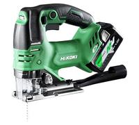 HIKOKI Akku-Stichsäge (Bügelgriff) CJ36DA (36V, 2x2,5 Li-ion Akku, Brushless Motor, Gehrungsschnitte R/L: 45 °, Sägehub: 26 mm, Leerlaufhubzahl: 800-3500min-1, Lieferumfang komplett im HSCIII Koffer.