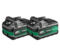 Batería HiKOKI Multi Volt 2X BSL36A18X (batería 18V 5,0 Ah / 36V 2,5 Ah, Li-Ion, indicador LED de Nivel de Carga de 4 etapas)