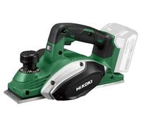 HiKOKI Cepillo a Batería - 18 V, 82mm Ancho de Cepillado, 2mm Profundidad de Corte - Freno de Seguridad, Bolsa de Polvo, Empuñadura Suave, Larga Duración - Para Trabajo Preciso y Limpio