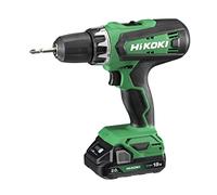 HiKOKI - Taladro atornillador a batería 18V, 2 baterías 2,0 Ah Li-Ion, cargador DS18DFWCZ