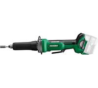 HiKOKI Amoladora Recta a Batería GP18DBW5Z (18 V, Pinza de Sujeción 6 mm, Ø de disco Max 50 mm, 29.000 RPM, Motor Brushless, Seguro de Palanca Hombre-Muerto, Motor Brushless, Sin Batería ni Cargador)