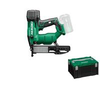 HiKOKI Grapadora de batería, 18 V, 13-40 mm, ion de litio, luz LED, ajuste de profundidad sin herramientas, accionamiento por resorte neumático, motor sin escobillas, disparo conmutable, incluye