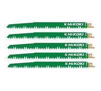 HiKOKI - Juego de hojas de sierra para madera 5 TPI, longitud 240 mm, 5 piezas 752032