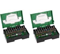 HiKOKI Juego de puntas de 32 piezas - Juego de puntas de destornillador para trabajos precisos - Puntas Torx, PH, PZ, SL - Caja puntas ideal para al bricolaje y profesionales (Paquete de 2)
