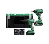 HIKOKI KC18DFXJAZ - Paquete doble de iones de litio, 18 V, 2 x 2,0 Ah