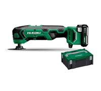 HiKOKI - Lijadora múltiple oscilante con batería de 12 V, 2 baterías Li-Ion de 2,5 Ah, cargador CV12DAWEZ
