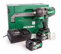 HiKOKI - llave de impacto AKU 36V, 2x batería 2,5 Ah Li-Ion, cargador WR36DAWRZ