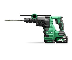 HiKOKI - Martillo combinado con batería de 18 V, 2 baterías de iones de litio de 5,0 Ah, cargador DH1826DCWPZ