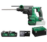 HiKOKI Martillo combinado DH1826DAWPZ 18 V, 2 baterías de iones de litio 5,0 Ah, cargador