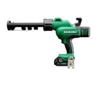 HiKOKI - Pistola de extrusión a batería 18V, 1 batería 2,0 Ah Li-Ion, cargador AC18DAWPZ
