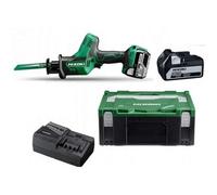 HiKOKI - Sierra circular AKU 18V, 2x batería 5,0 Ah Li-Ion, cargador CR18DAWPZ