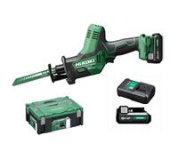 HiKOKI - sierra de espada AKU de 12 V, 2 baterías de iones de litio de 2,5 Ah, cargador CR12DAWEZ
