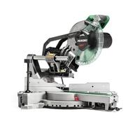 HiKOKI Sierra de Inglete y Corte - 1100 W, Ø216 mm - Guía Láser, Freno Eléctrico, Mesa Extensible, Bloqueo de Eje, Cortes Precisos, Compacta y Robusta - Cambio sin Herramientas