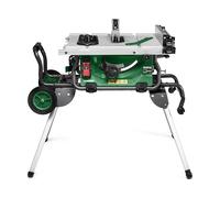 HiKOKI Sierra de mesa C10RJ (1500W, hoja de sierra Ø255mm, arranque suave, tope paralelo, extensión de mesa, freno eléctrico, protección contra sobrecarga, hoja de sierra, incl. mesa inferior)